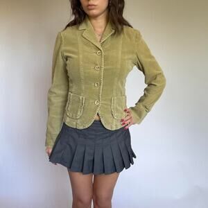 Sashimi Yellow Corduroy Blazer